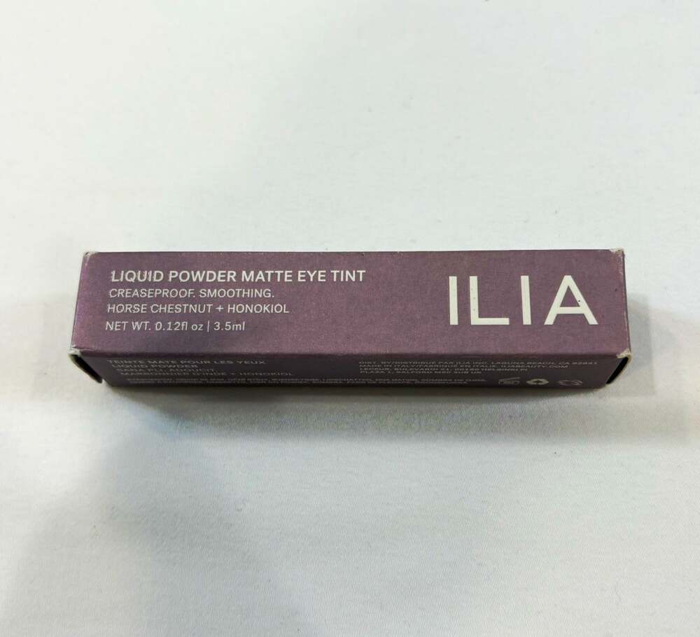 ILIA Liquid Powder Matte Eye Tint, Horse Chestnut, Tannin Matte 0.12 fl oz